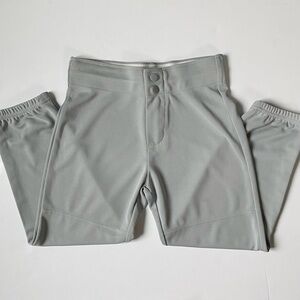 A4 Baseball Pants Size Youth X Large Light Gray Elastic Bottom NWOT 18” inseam